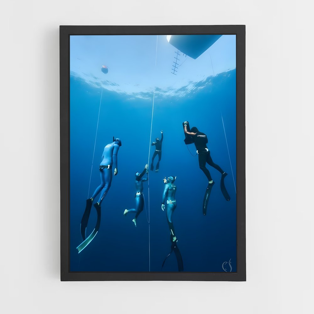 Poster Plongée Collective – affiche Plongée en apnée (vue 2)